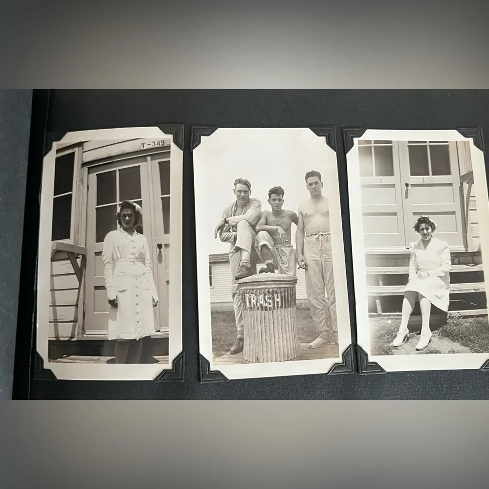 Vintage Photo Album with Assorted Black and White Photographs price for All - Picture 9 of 17